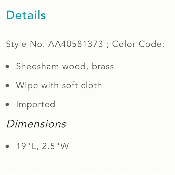 New Anthropologie Makensie French rolling Pin - Picture 3 of 6